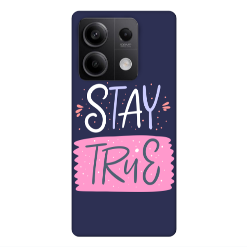 Xiaomi Redmi Note 13 5G Stay True Dark blue Colored Silicone TPU Θήκη