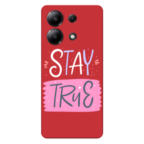 Xiaomi Redmi Note 13 4G Stay True Red Colored Silicone TPU Θήκη