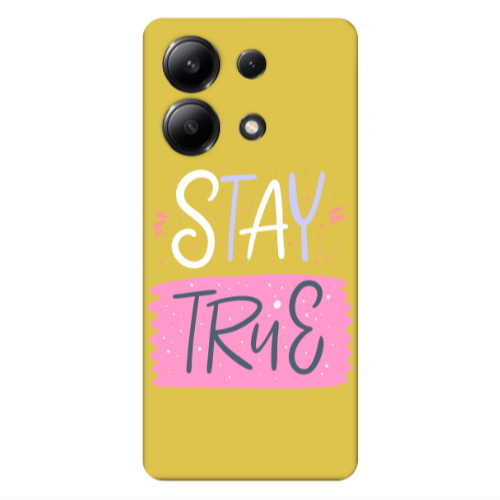 Xiaomi Redmi Note 13 4G Stay True Yellow Colored Silicone TPU Θήκη