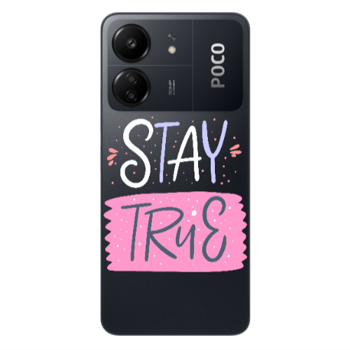 Xiaomi Poco C65 Stay True Transparent Silicone TPU Θήκη