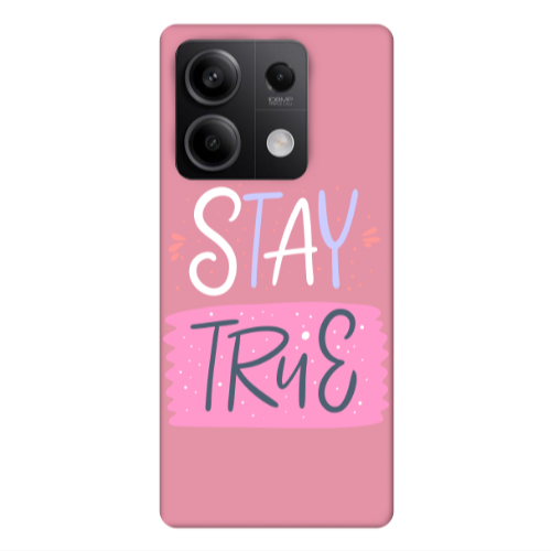 Xiaomi Redmi Note 13Pro 5G Stay True Pink Colored Silicone TPU Θήκη