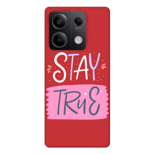 Xiaomi Redmi Note 13Pro 5G Stay True Red Colored Silicone TPU Θήκη