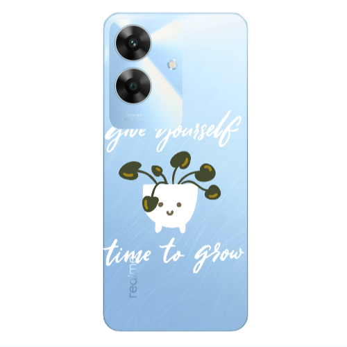 Realme Note 60 Give Yourself Transparent Silicone TPU Θήκη