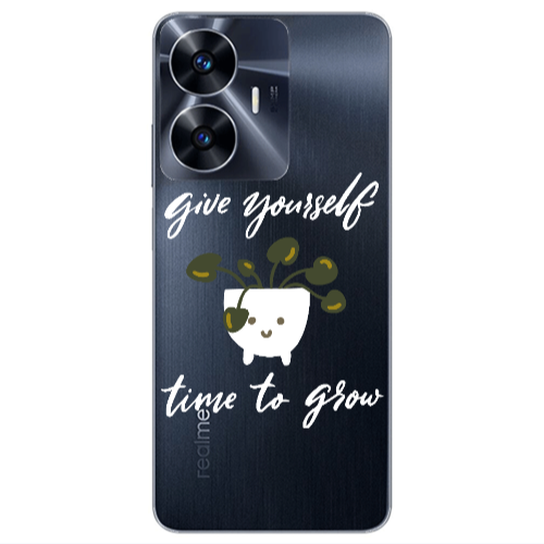 Realme Note 50 Give Yourself Transparent Silicone TPU Θήκη