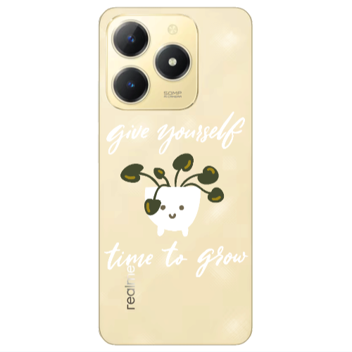 Realme C61 Give Yourself Transparent Silicone TPU Θήκη