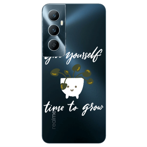 Realme C65 Give Yourself Transparent Silicone TPU Θήκη