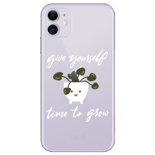 Apple iPhone 11  Give Yourself Transparent Silicone TPU Θήκη