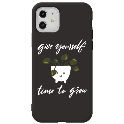 Apple iPhone 11  Give Yourself Black Colored Silicone TPU Θήκη