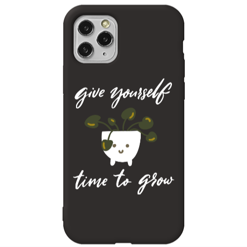 Apple iPhone 11 Pro Give Yourself Black Colored Silicone TPU Θήκη
