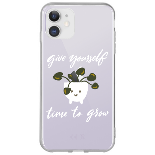 Apple iPhone 12 Give Yourself Transparent Silicone TPU Θήκη