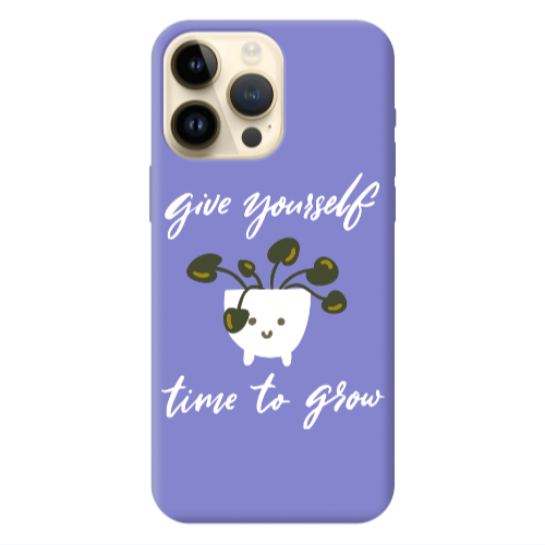 Apple iPhone 13 Pro Max Give Yourself Purple Colored Silicone TPU Θήκη