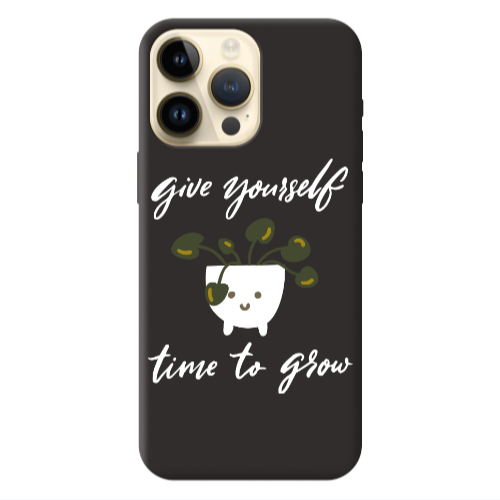 Apple iPhone 13 Pro Max Give Yourself Black Colored Silicone TPU Θήκη