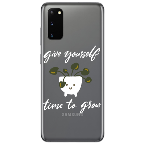Samsung S20 Give Yourself Transparent Silicone TPU Θήκη