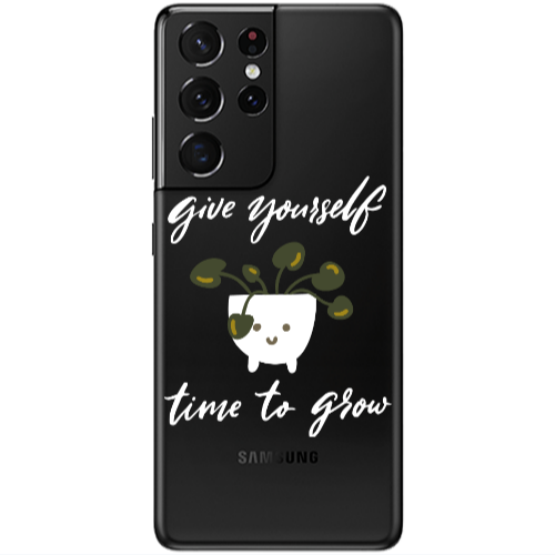 Samsung S21 Ultra Give Yourself Transparent Silicone TPU Θήκη