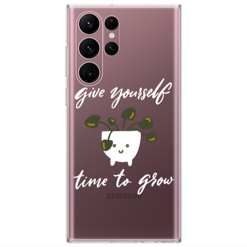 Samsung S22 Ultra Give Yourself Transparent Silicone TPU Θήκη