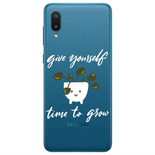 Samsung A02 Give Yourself Transparent Silicone TPU Θήκη