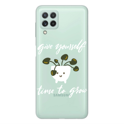 Samsung A22 4G Give Yourself Transparent Silicone TPU Θήκη