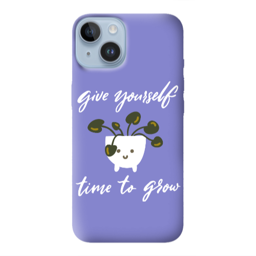 Apple iPhone 14  Give Yourself Purple Colored Silicone TPU Θήκη