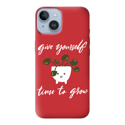 Apple iPhone 14 Plus Give Yourself Red Colored Silicone TPU Θήκη