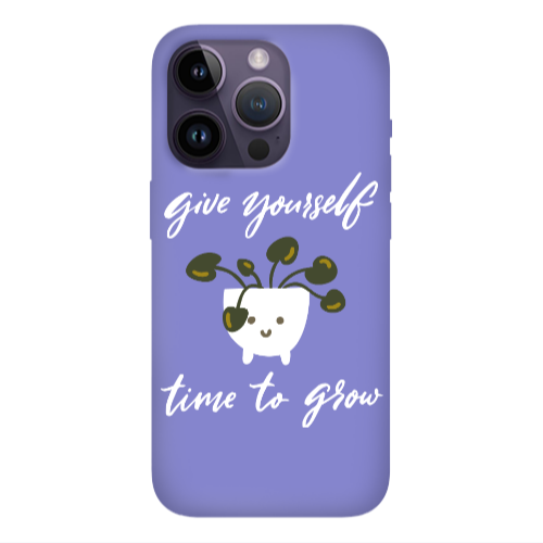 Apple iPhone 14 Pro  Give Yourself Purple Colored Silicone TPU Θήκη
