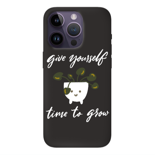 Apple iPhone 14 Pro  Give Yourself Black Colored Silicone TPU Θήκη