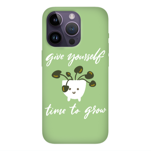Apple iPhone 14 Pro Max Give Yourself Light Green Colored Silicone TPU Θήκη