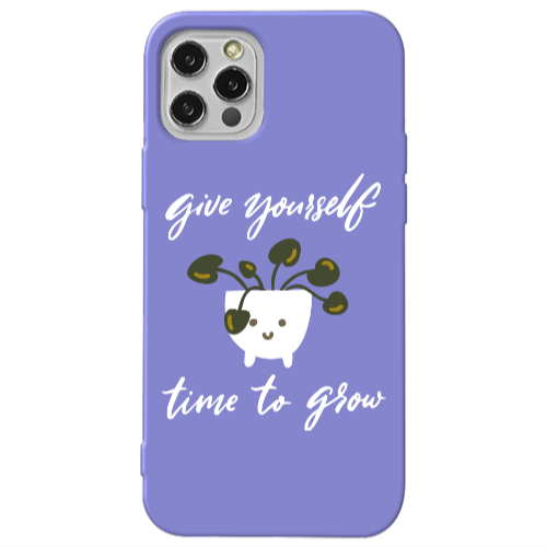 Apple iPhone 13 Pro Give Yourself Purple Colored Silicone TPU Θήκη