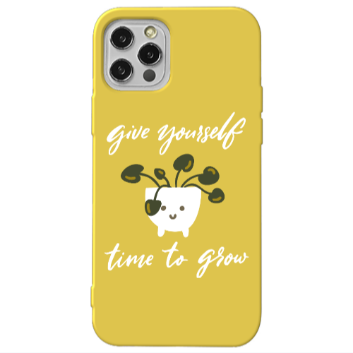 Apple iPhone 13 Pro Give Yourself Yellow Colored Silicone TPU Θήκη