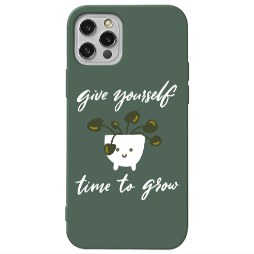 Apple iPhone 13 Pro Give Yourself Dark Green Colored Silicone TPU Θήκη