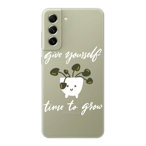 Samsung S21 PLUS Give Yourself Transparent Silicone TPU Θήκη