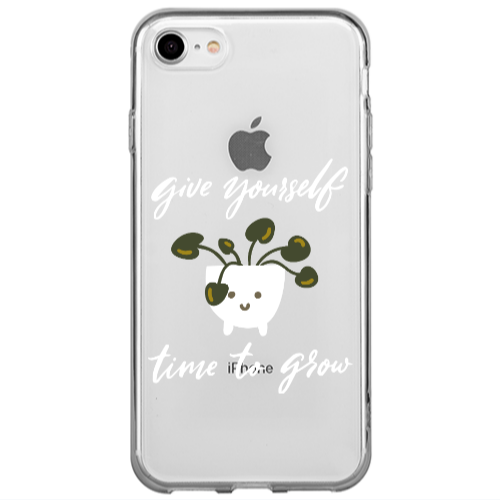 Apple iPhone 7 Give Yourself Transparent Silicone TPU Θήκη