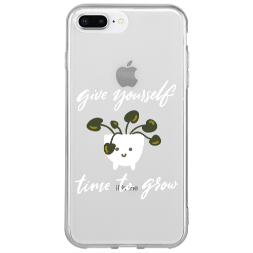 Apple iPhone 7 Plus Give Yourself Transparent Silicone TPU Θήκη