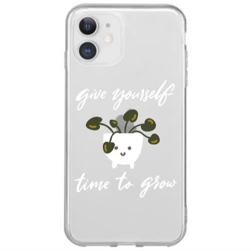 Apple iPhone 12 Mini Give Yourself Transparent Silicone TPU Θήκη