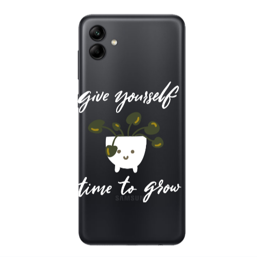 Samsung A04 Give Yourself Transparent Silicone TPU Θήκη