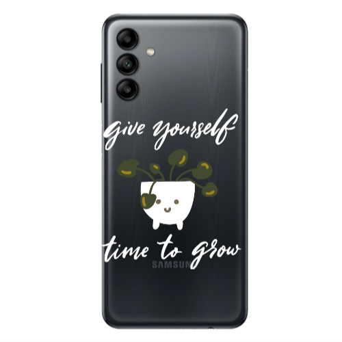 Samsung A04S Give Yourself Transparent Silicone TPU Θήκη