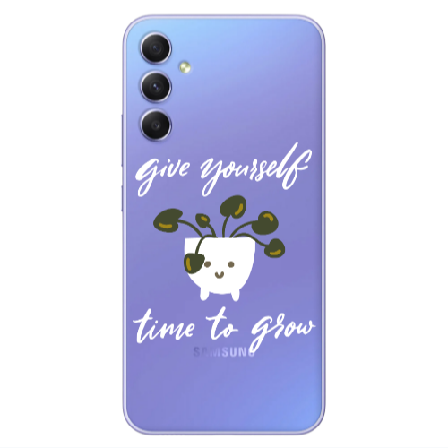 Samsung A34 Give Yourself Transparent Silicone TPU Θήκη