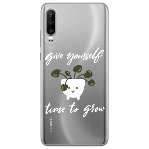 Huawei P30 Give Yourself Transparent Silicone TPU Θήκη