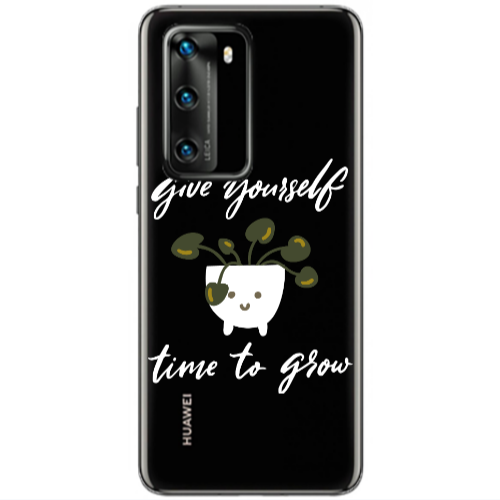 Huawei P40 Give Yourself Transparent Silicone TPU Θήκη
