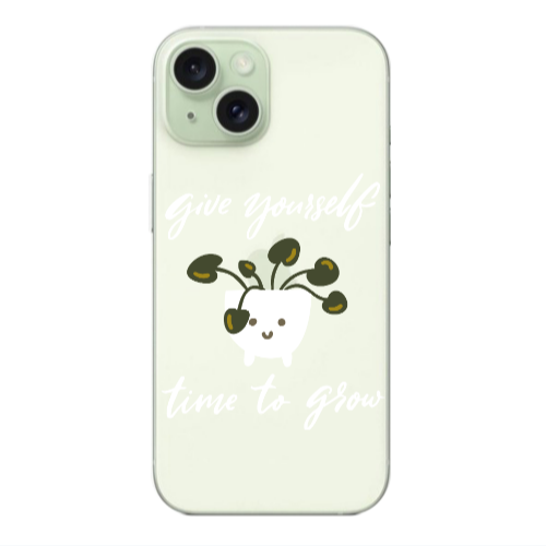 Apple iPhone 15 Plus Give Yourself Transparent Silicone TPU Θήκη