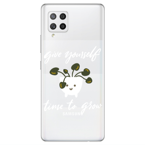 Samsung A42 5G Give Yourself Transparent Silicone TPU Θήκη