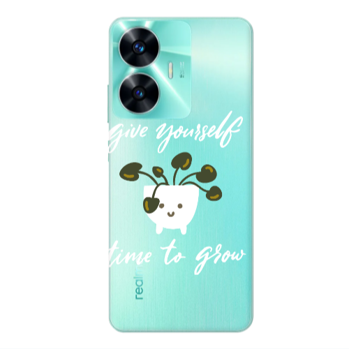 Realme C55 Give Yourself Transparent Silicone TPU Θήκη