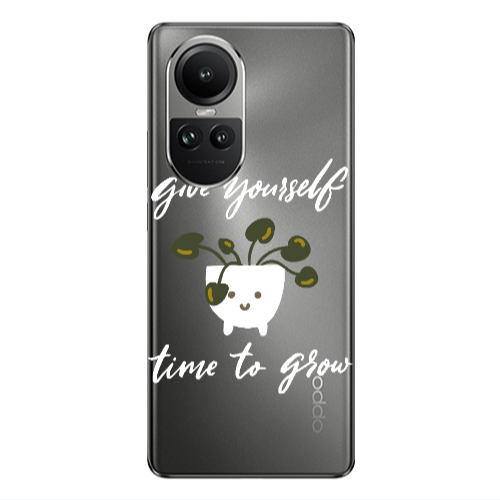 Oppo Reno10 5G Give Yourself Transparent Silicone TPU Θήκη