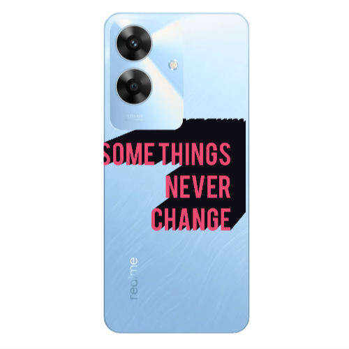 Realme Note 60 Somethings Never Change Transparent Silicone TPU Θήκη