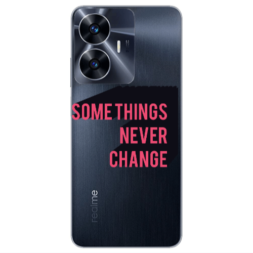 Realme Note 50 Somethings Never Change Transparent Silicone TPU Θήκη