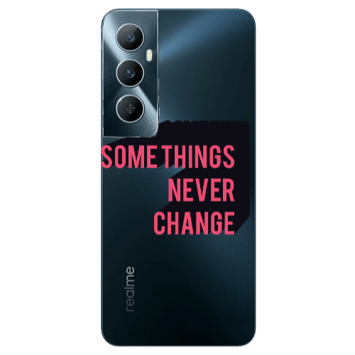 Realme C65 Somethings Never Change Transparent Silicone TPU Θήκη