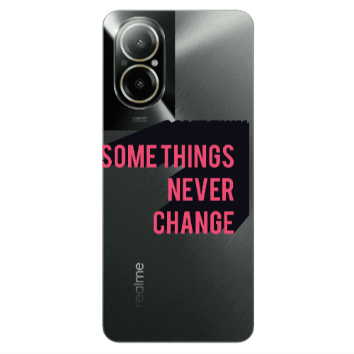 Realme C67 Somethings Never Change Transparent Silicone TPU Θήκη