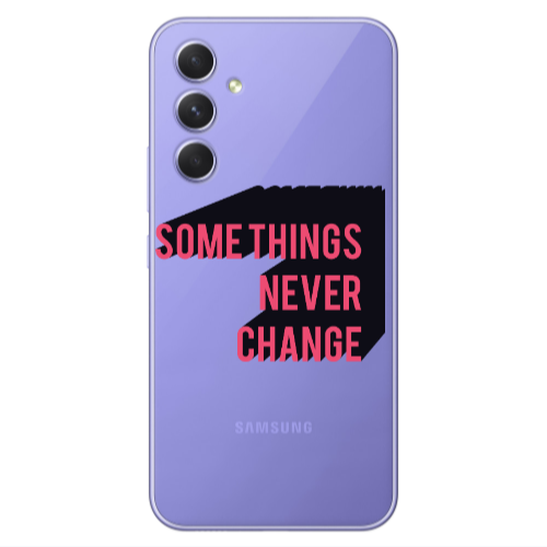 Samsung A56 Somethings Never Change Transparent Silicone TPU Θήκη