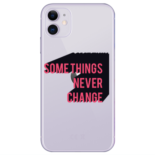 Apple iPhone 11  Somethings Never Change Transparent Silicone TPU Θήκη