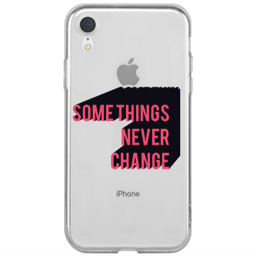 Apple iPhone Xr Somethings Never Change Transparent Silicone TPU Θήκη