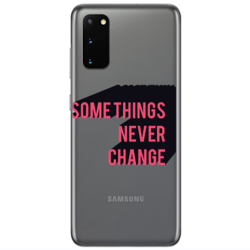 Samsung S20 Somethings Never Change Transparent Silicone TPU Θήκη